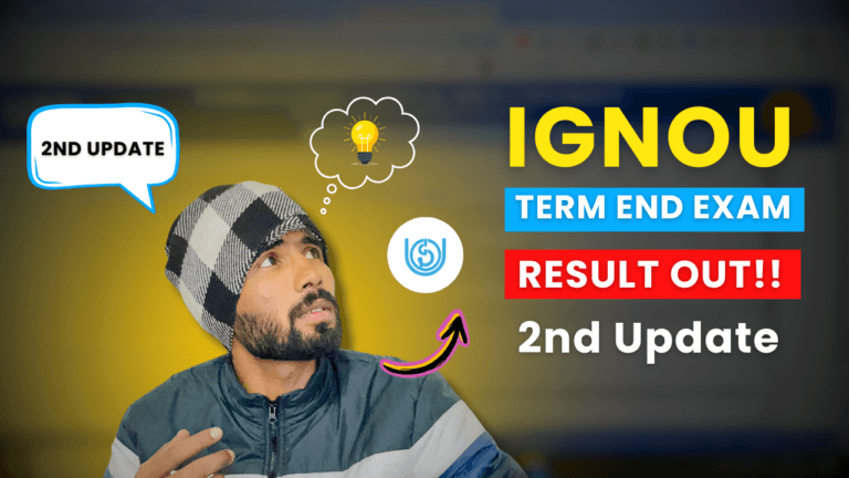 IGNOU DEC 2024 Term End Results Out: Second Update