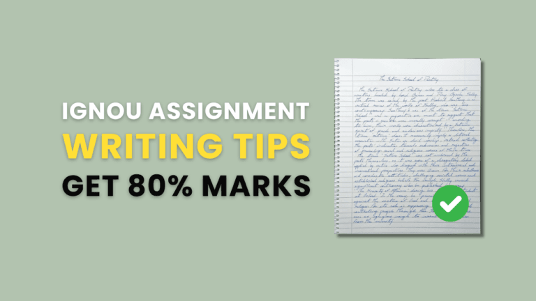 ignou assignment tips