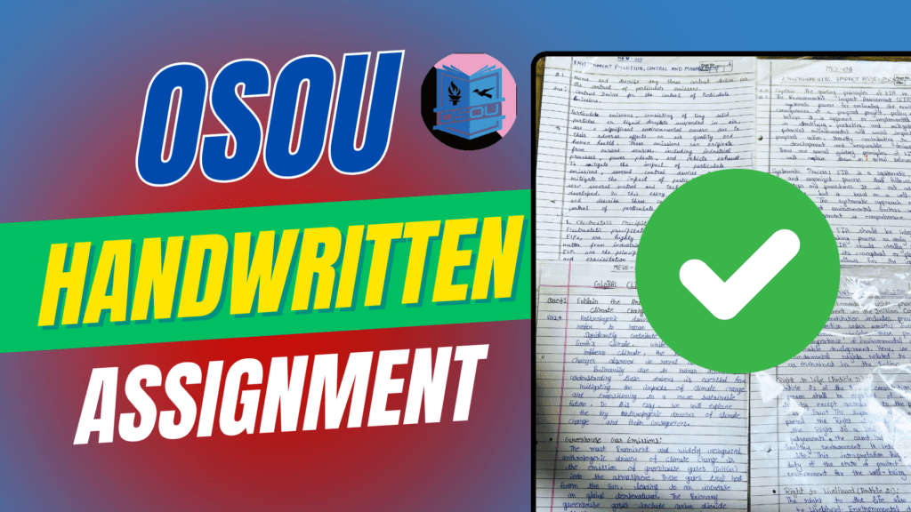 osou handwritten assignment