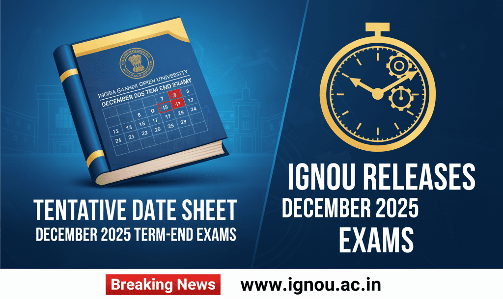 IGNOU Releases Tentative Date Sheet for December 2025 Term-End Exams 1 ignou december 2025 datesheet IGNOU Releases Tentative Date Sheet for December 2025 Term-End Exams