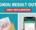 ignou early declaration result out