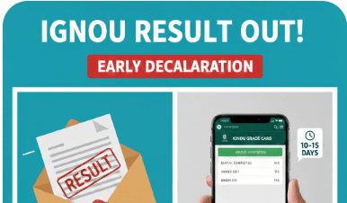 ignou early declaration result out